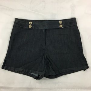 ADAM LIPPES SIZE 4 BLUE SHORTS pleads waist pocket